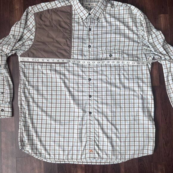 Onward Reserve Shooting Shirt XXL Glasgow Performance Twill  Shoulder Pad Plaid - Picture 3 of 11